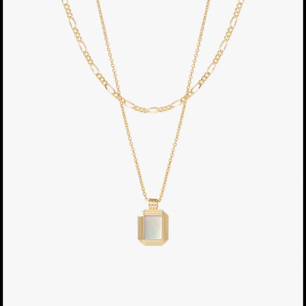 Ana Luisa Pendant Necklace MOP